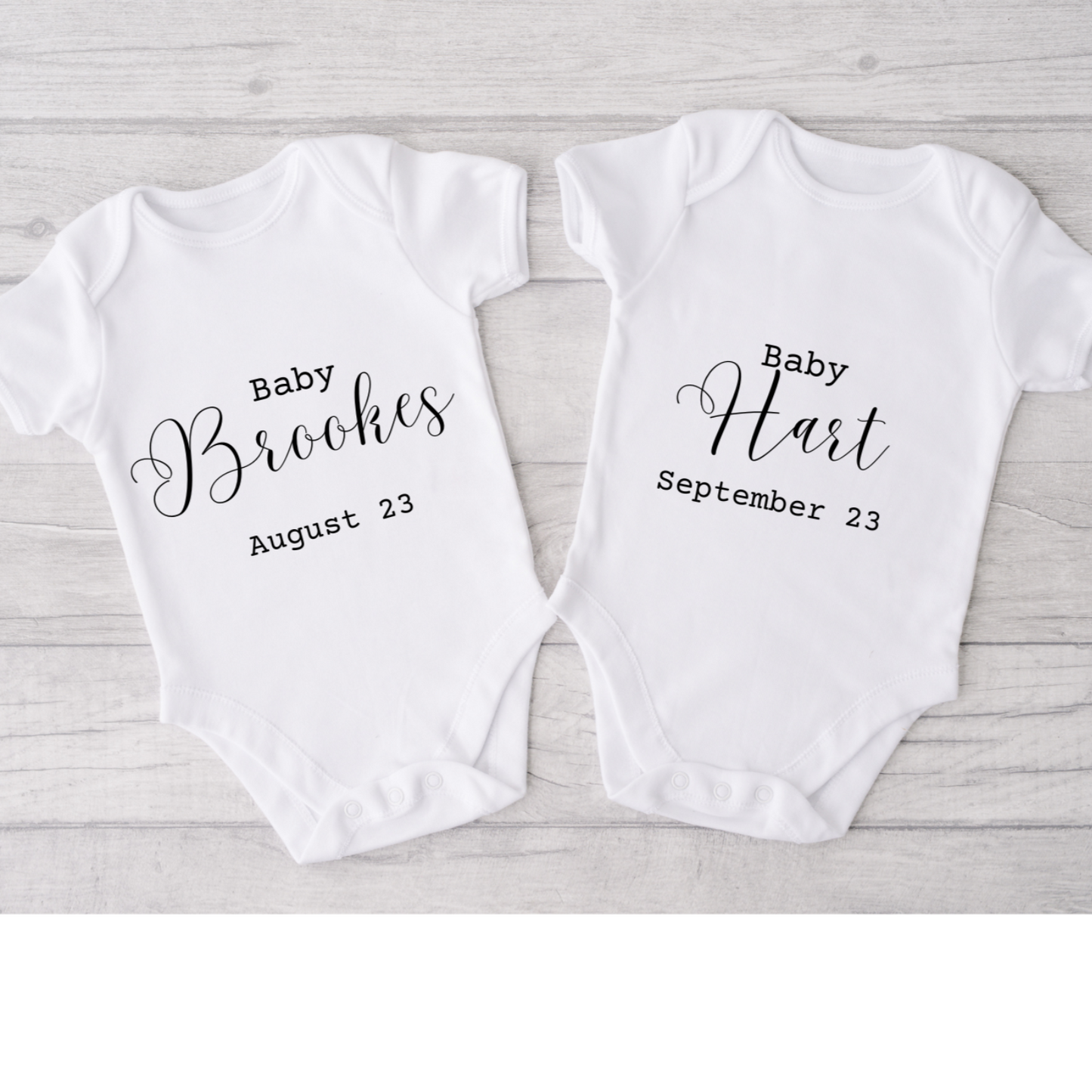 Personalised Pregnancy Announcement Onsie - Pregnancy Announcement Prop - Pregnancy Announcement Gift - Personalised Baby Vest - Pregnant