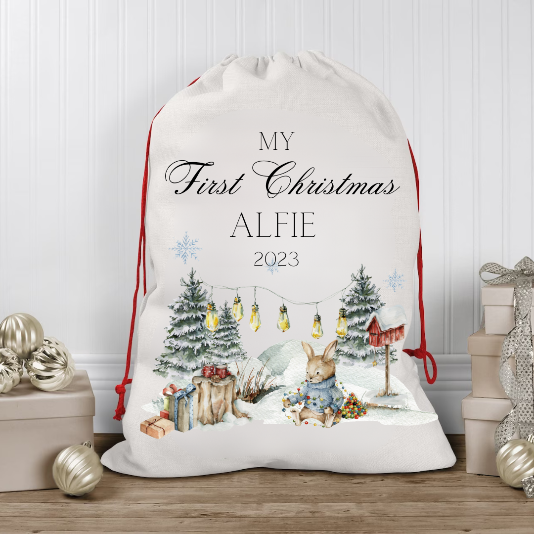 Personalised Christmas Santa Sack, Christmas Toy Sack