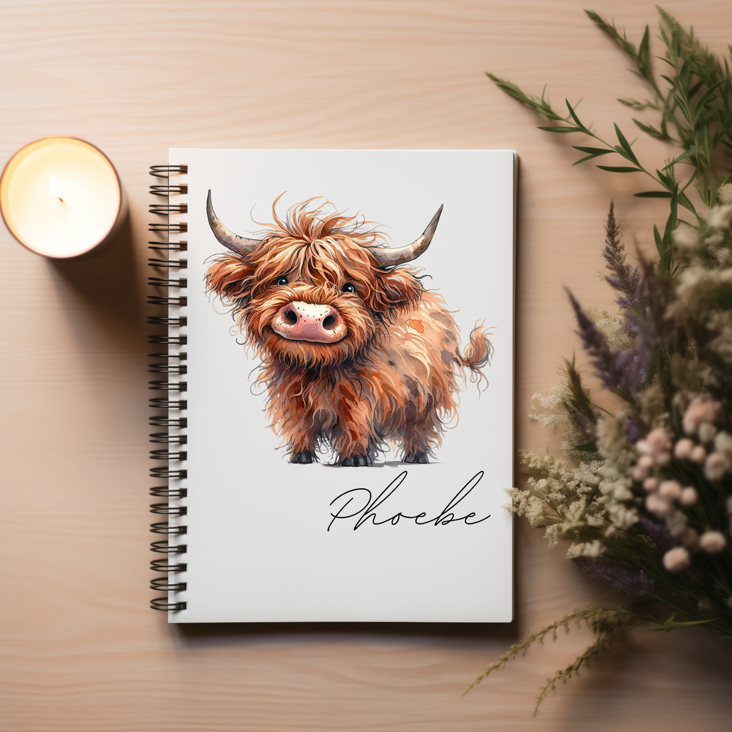 Highland Cow Notebook