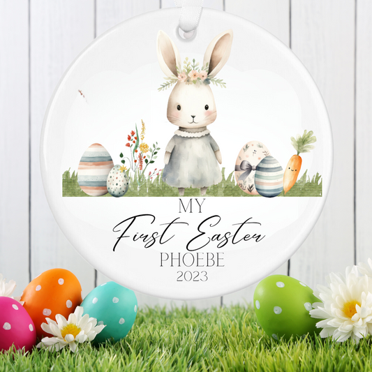 Personalised First Easter Ornament - Easter Gifts - Easter Keepsake - Personalised Easter Gifts For Boys - For Girls