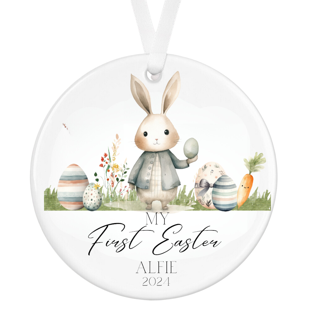 Personalised First Easter Ornament - Easter Gifts - Easter Keepsake - Personalised Easter Gifts For Boys - For Girls