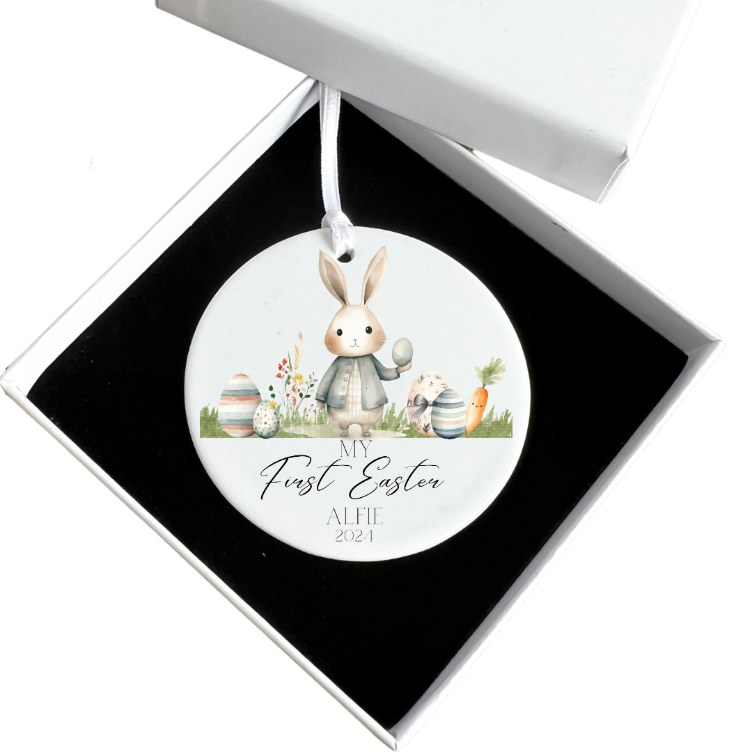 Personalised First Easter Ornament - Easter Gifts - Easter Keepsake - Personalised Easter Gifts For Boys - For Girls