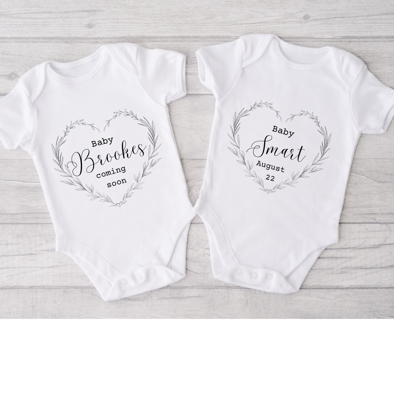 Personalised Pregnancy Announcement Onsie - Pregnancy Announcement Prop - Pregnancy Announcement Gift - Personalised Baby Vest - Pregnant