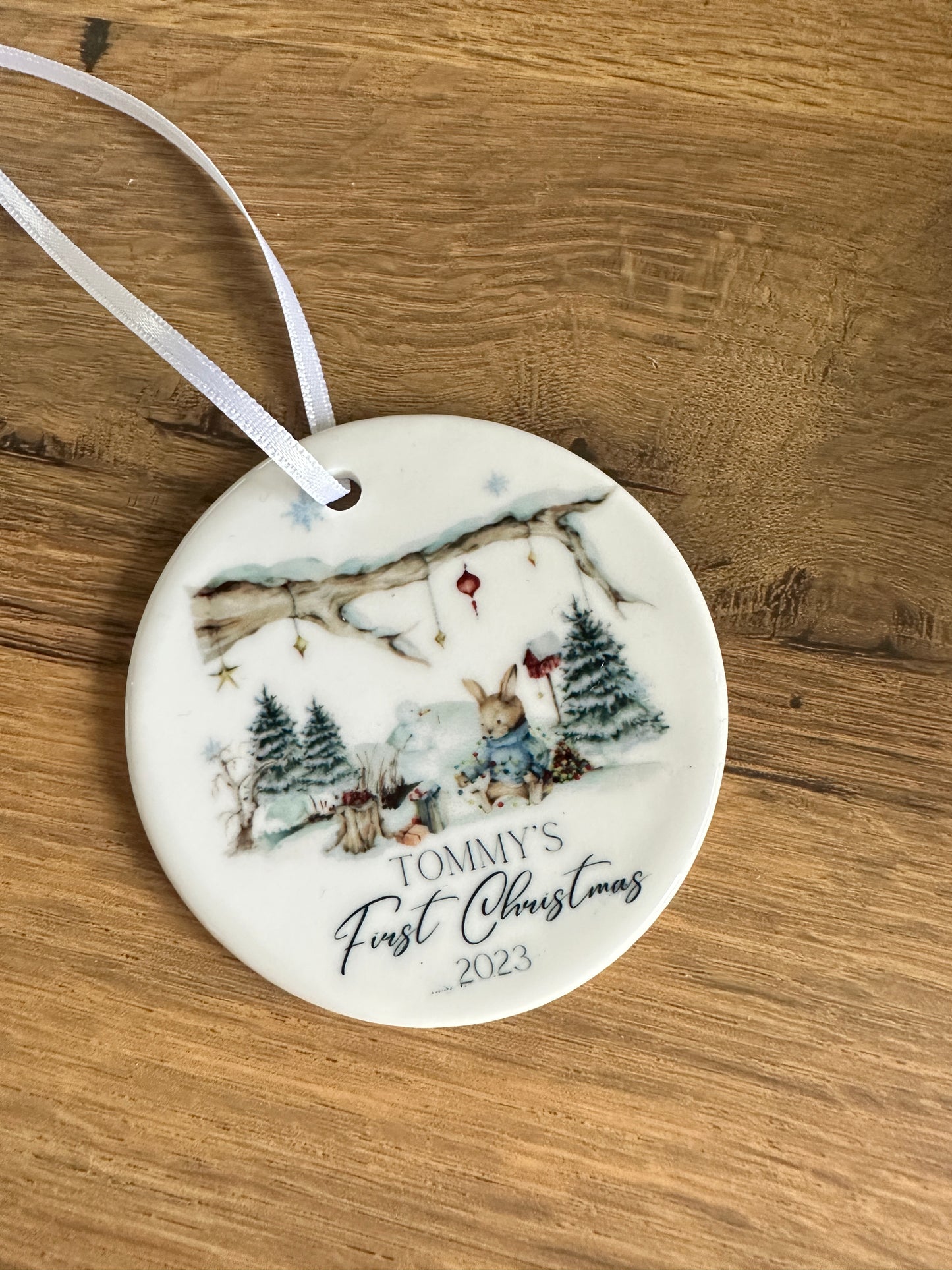 Personalised Baby's First Christmas Bauble - First Christmas Ornament - First Christmas Bauble - Baby First Xmas Tree Decoration - Keepsake