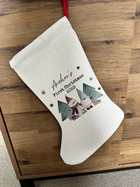 Personalised Christmas Stocking - Christmas Name Stocking - Personalised Stocking - Family Stockings - Christmas Decorations