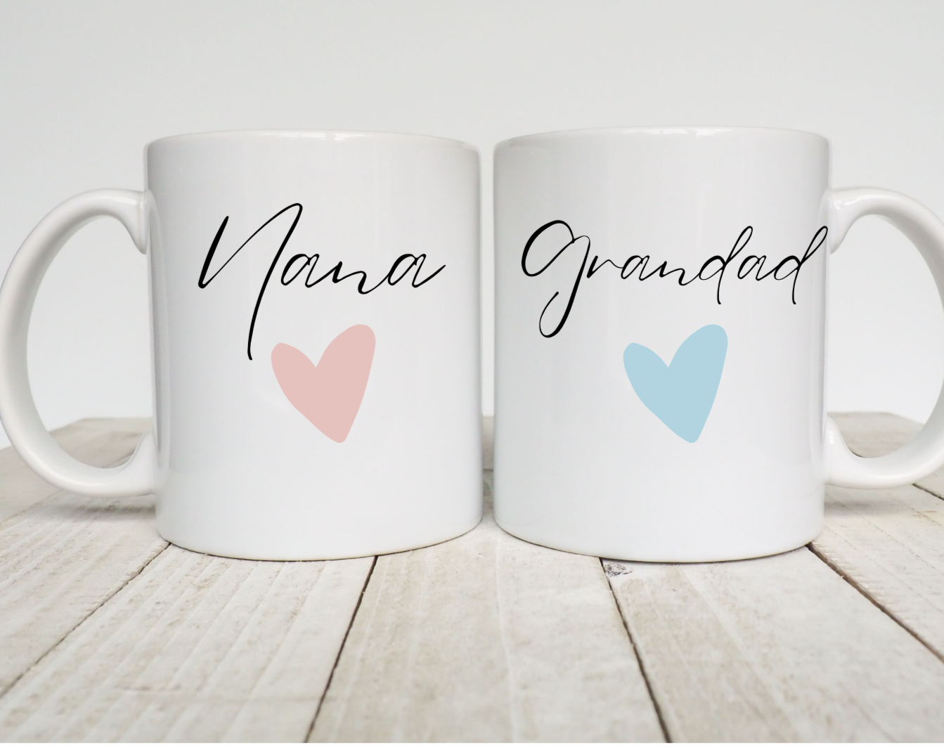 Nana and Grandad Gift, Nanny Grandma Mug Set, Grandparent Personalised Mug, New Grandparent Gift, Pregnancy Announcement