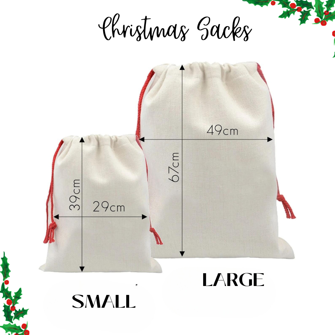 Personalised Christmas Santa Sack, Christmas Toy Sack