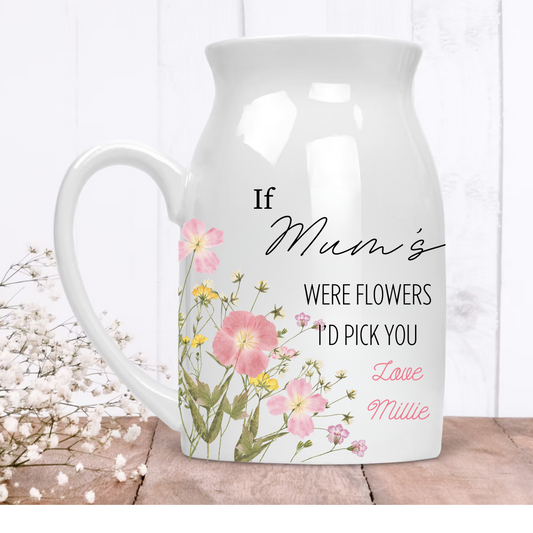 Personalised Mother's Day Jug - Mother's Day Vase - Mother's Day Gift - Nan Gifts - Mum Gift - Gifts for Mum - Gardening Gifts - Flower Vase