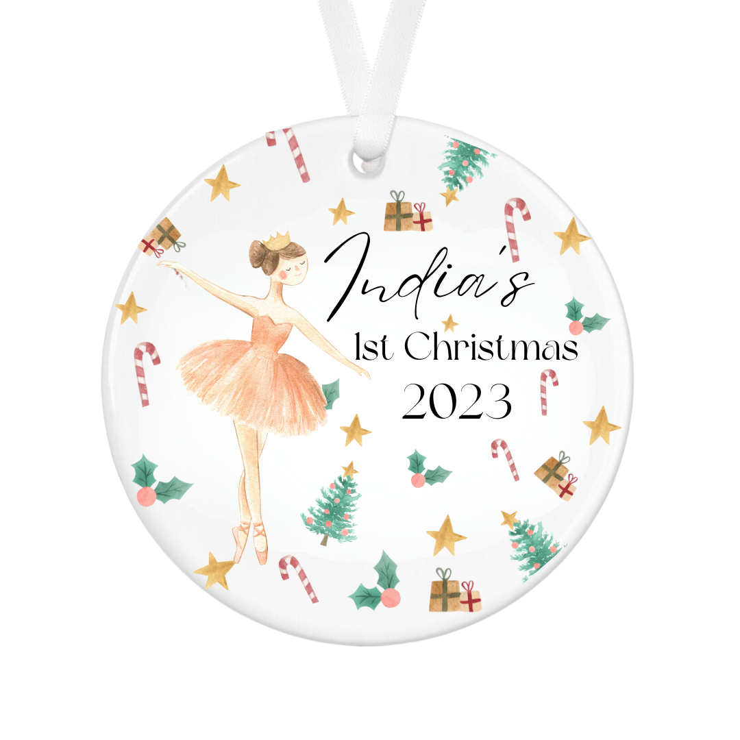 Personalised Baby's First Christmas Bauble - First Christmas Ornament - First Christmas Bauble - Baby First Xmas Tree Decoration - Keepsake