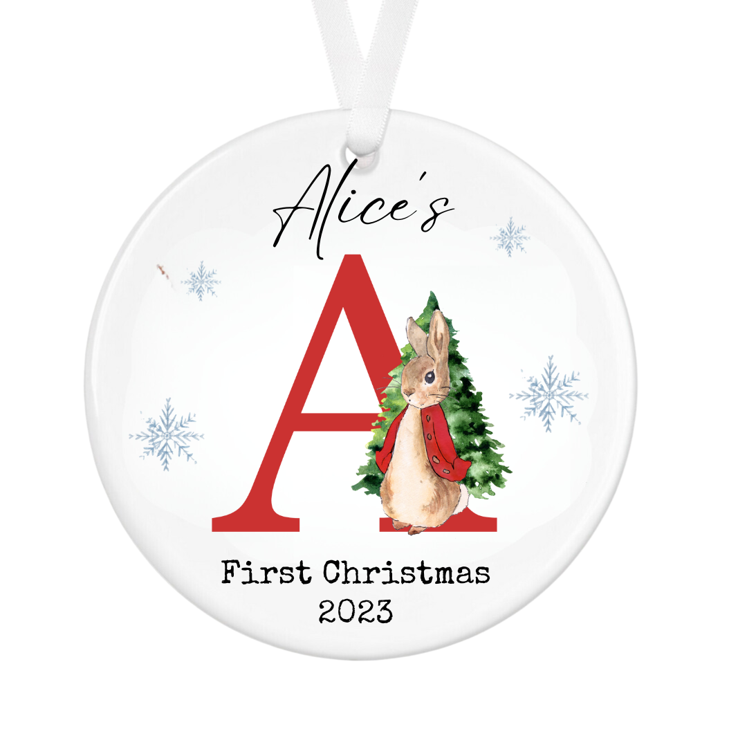 Personalised Baby's First Christmas Bauble - First Christmas Ornament - First Christmas Bauble - Baby First Xmas Tree Decoration - Keepsake