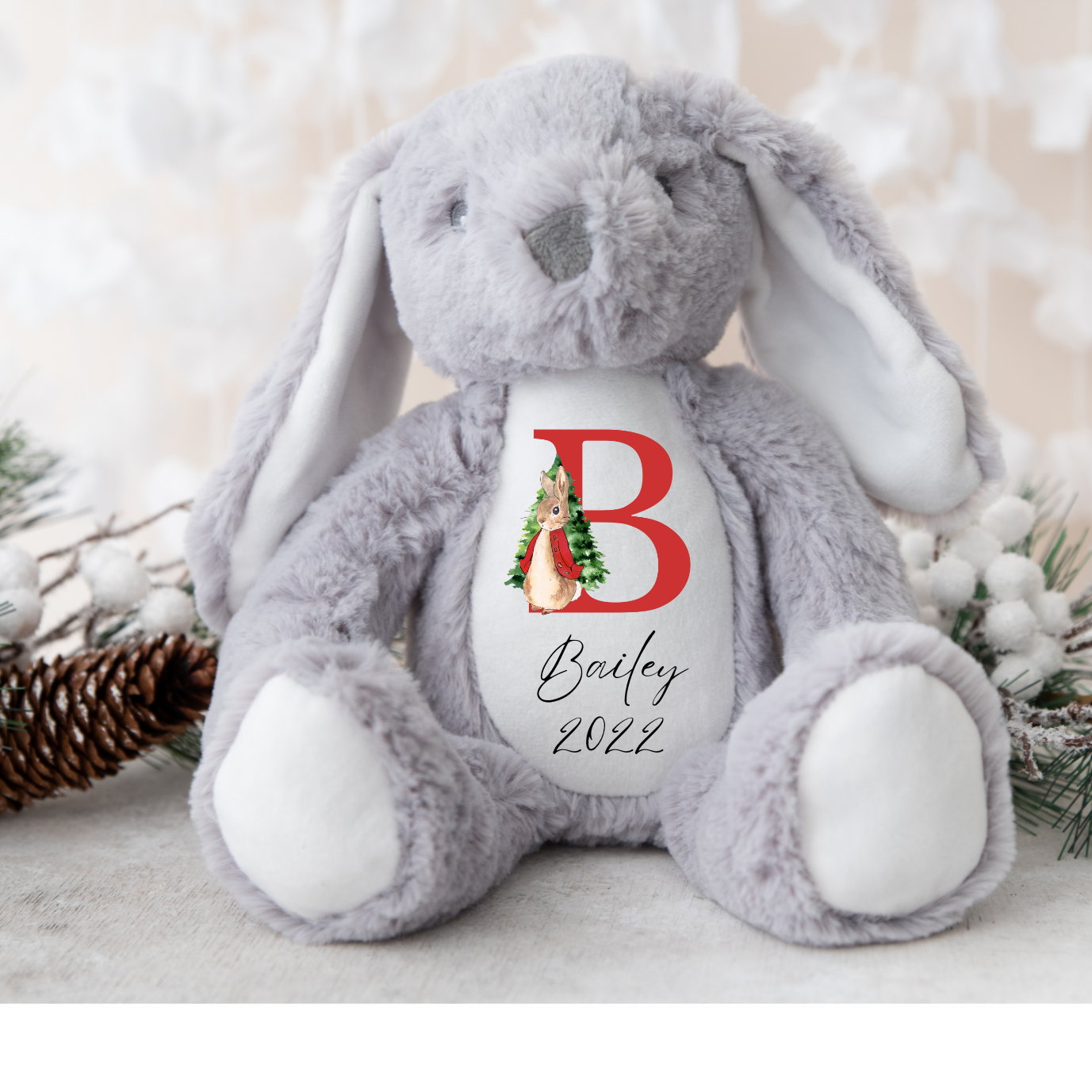 Christmas Teddy,Baby Christmas Gift ,Babies 1st Christmas, Christmas Eve Gifts, Christmas Soft Toy, Personalised Christmas Gifts, New Baby