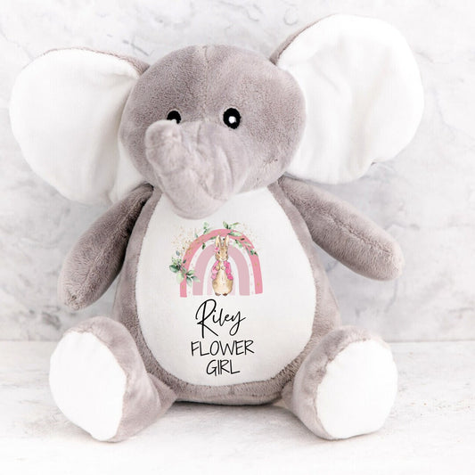 Flower Girl Gift, Page Boy Gift , Wedding Gift , Personalised Teddy Gift Plush Teddy , Soft Toy