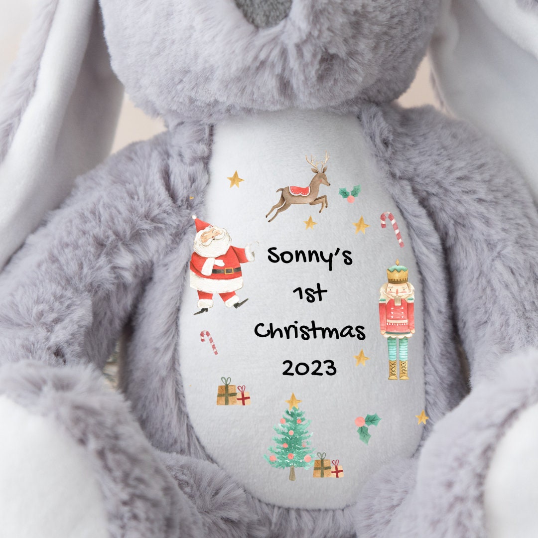 Babies 1st Christmas , Christmas Teddy, Baby Christmas Gift, Christmas Eve Gift, Christmas Soft Toy, Personalised Christmas Gift,Christmas