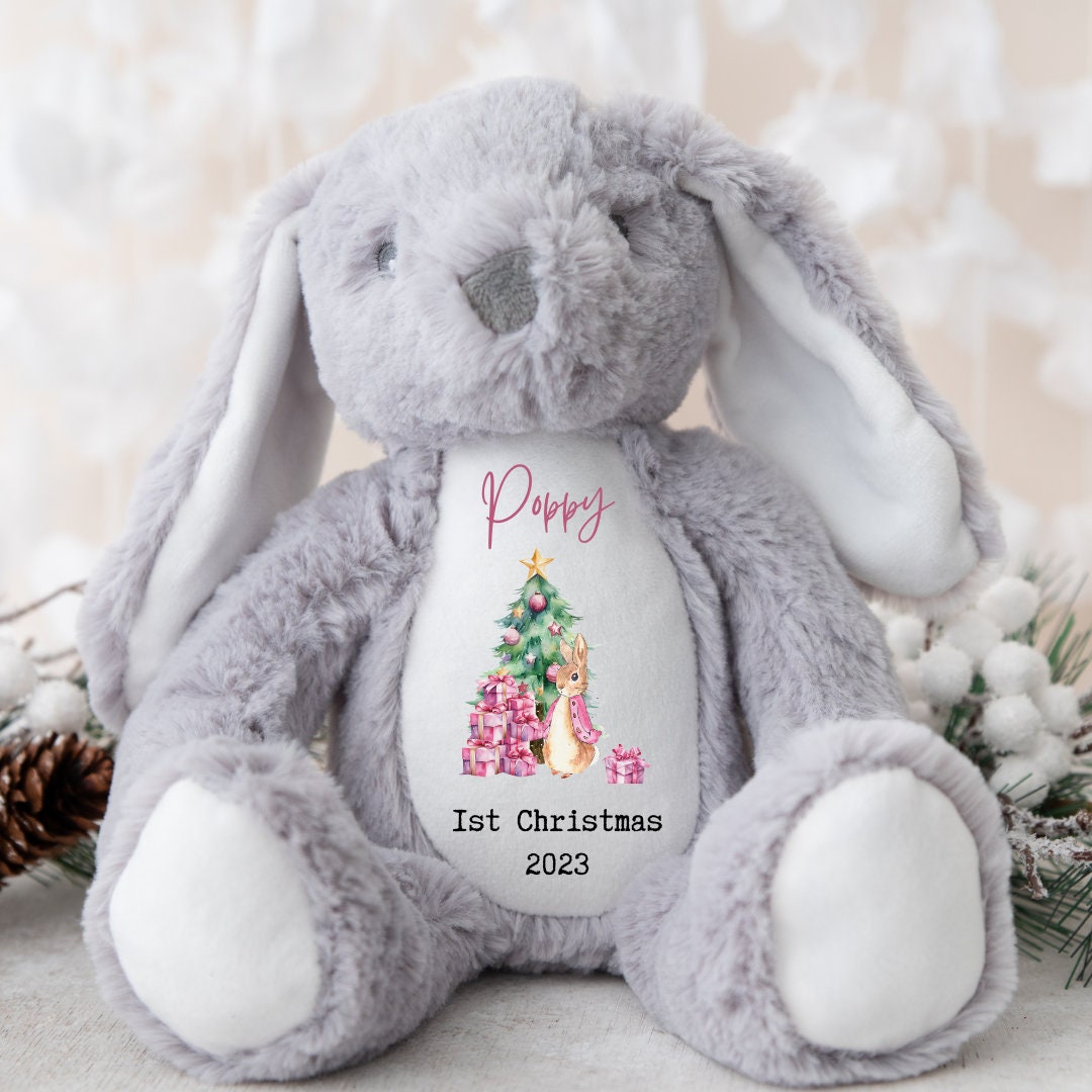 Christmas Teddy,Baby 1st Christmas Gift ,Babies 1st Christmas, Christmas Eve Gifts, Christmas Soft Toy, Personalised Christmas Gifts