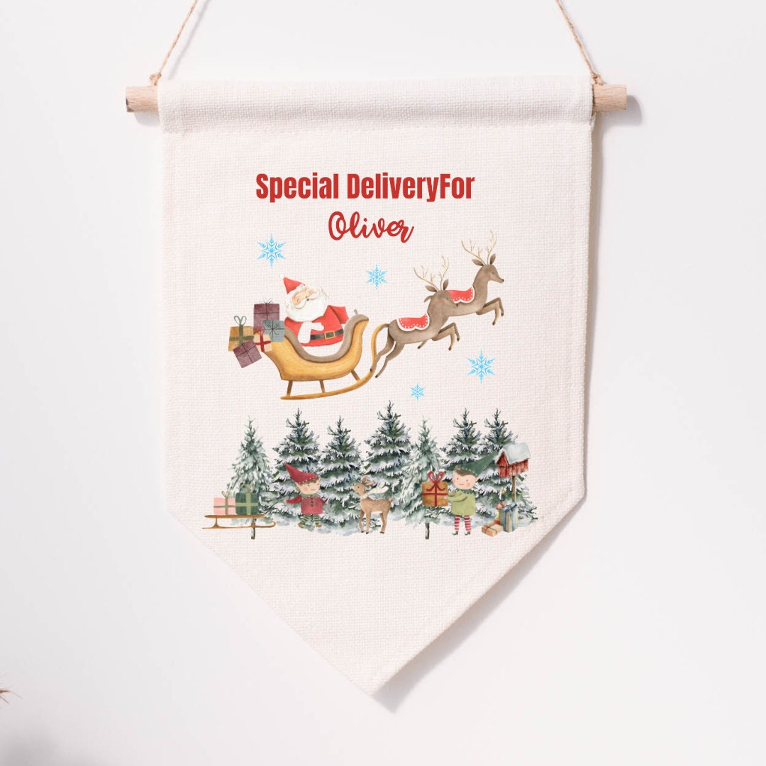 Personalised Santa Sack, Christmas Present Sack, Baby's First Christmas Gift, Christmas Stocking, Father Christmas Toy Sack